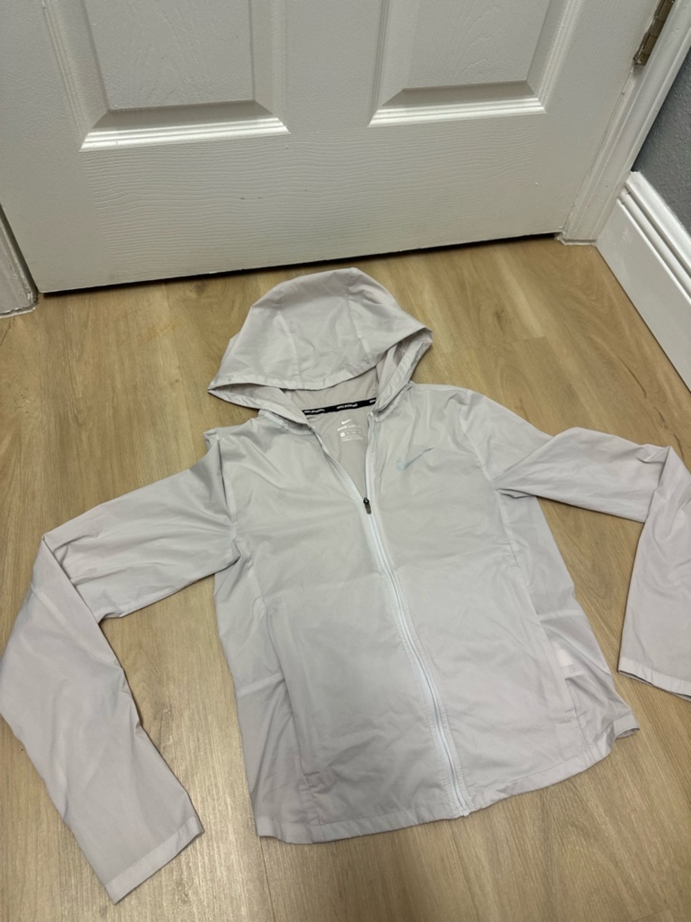 Nike Running Jacket Womens Small Packable Hooded Windbreaker Size XS